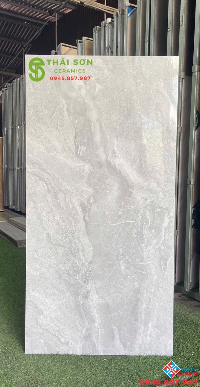 Gạch bóng kiếng xám vân đá lát nền 60x120 fushita cao cấp