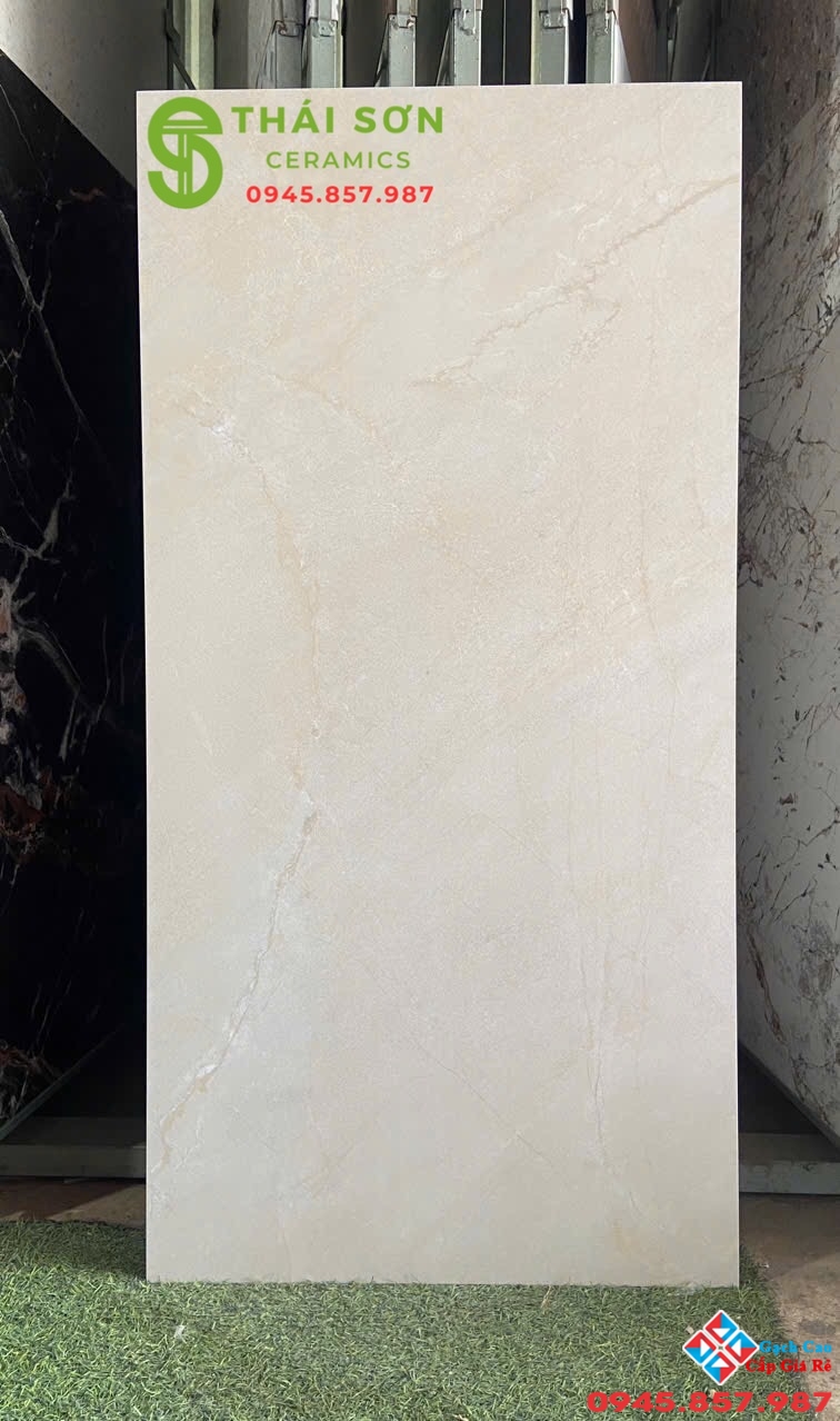 Gạch matt mờ tông kem vàng 60x120 tasa lát nền cao cấp