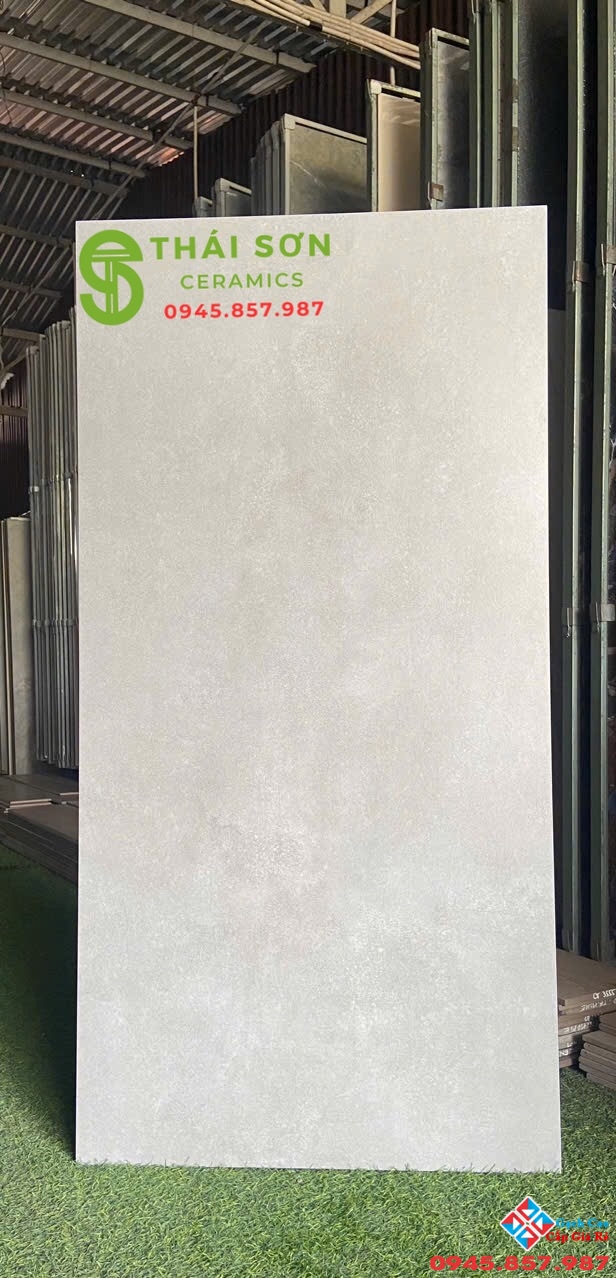 Gạch vito lát nền 60x120 matt mờ màu xám xi măng