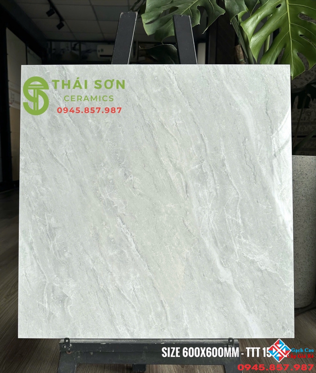 Gạch cmc màu xám vân bóng kiếng 60x60