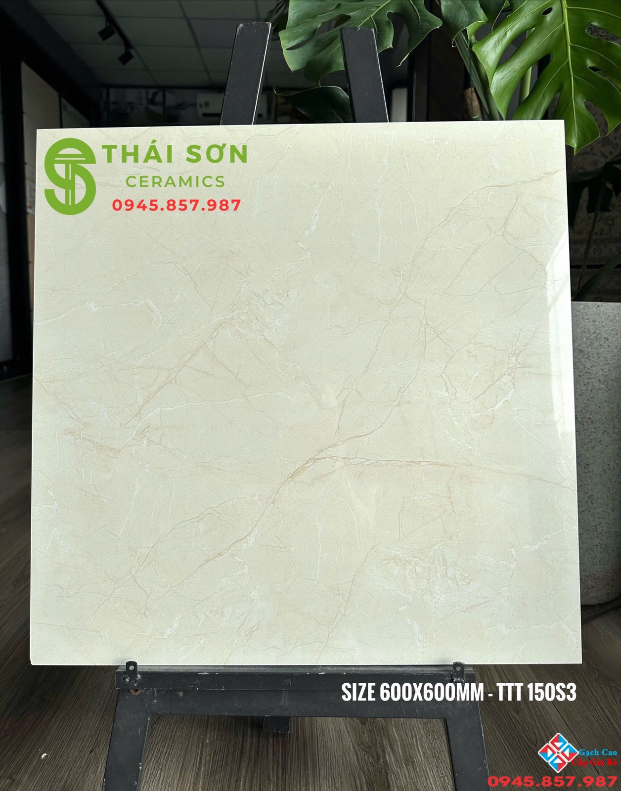 Gạch cmc màu vàng kem bóng kiếng 60x60 giá rẻ