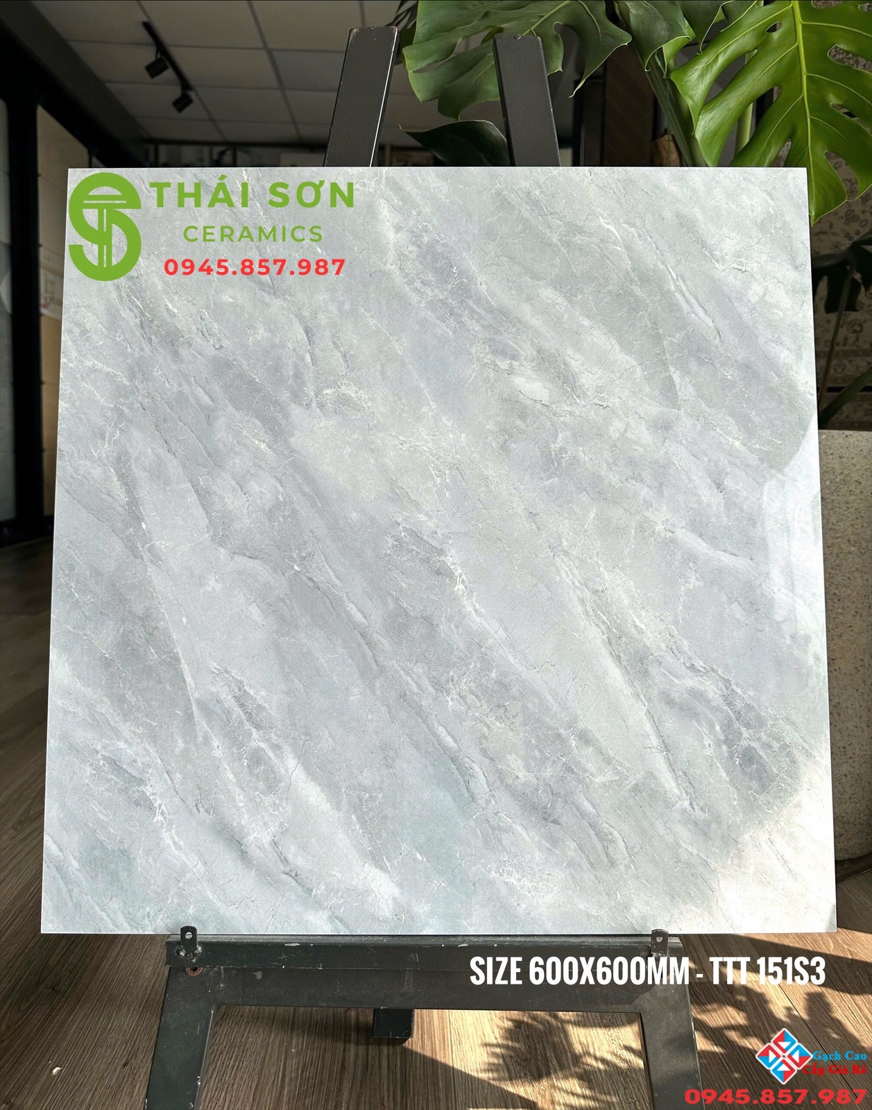 Gạch cmc màu xám bóng kiếng 60x60 cao cấp