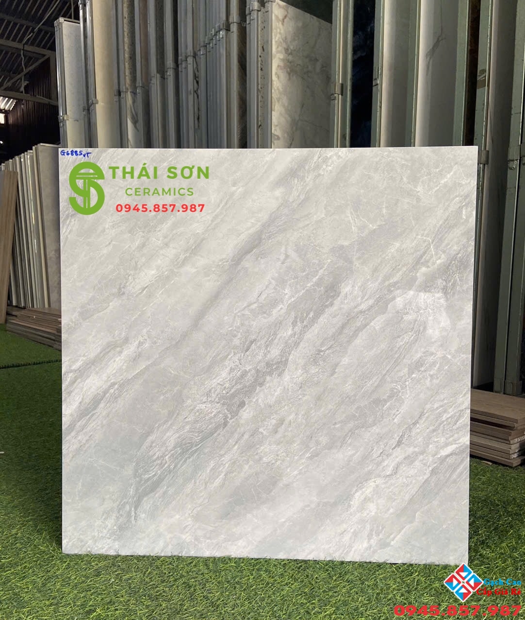 Gạch bóng kiếng 60x60 vitto hoàn mỹ vân đá xám xanh