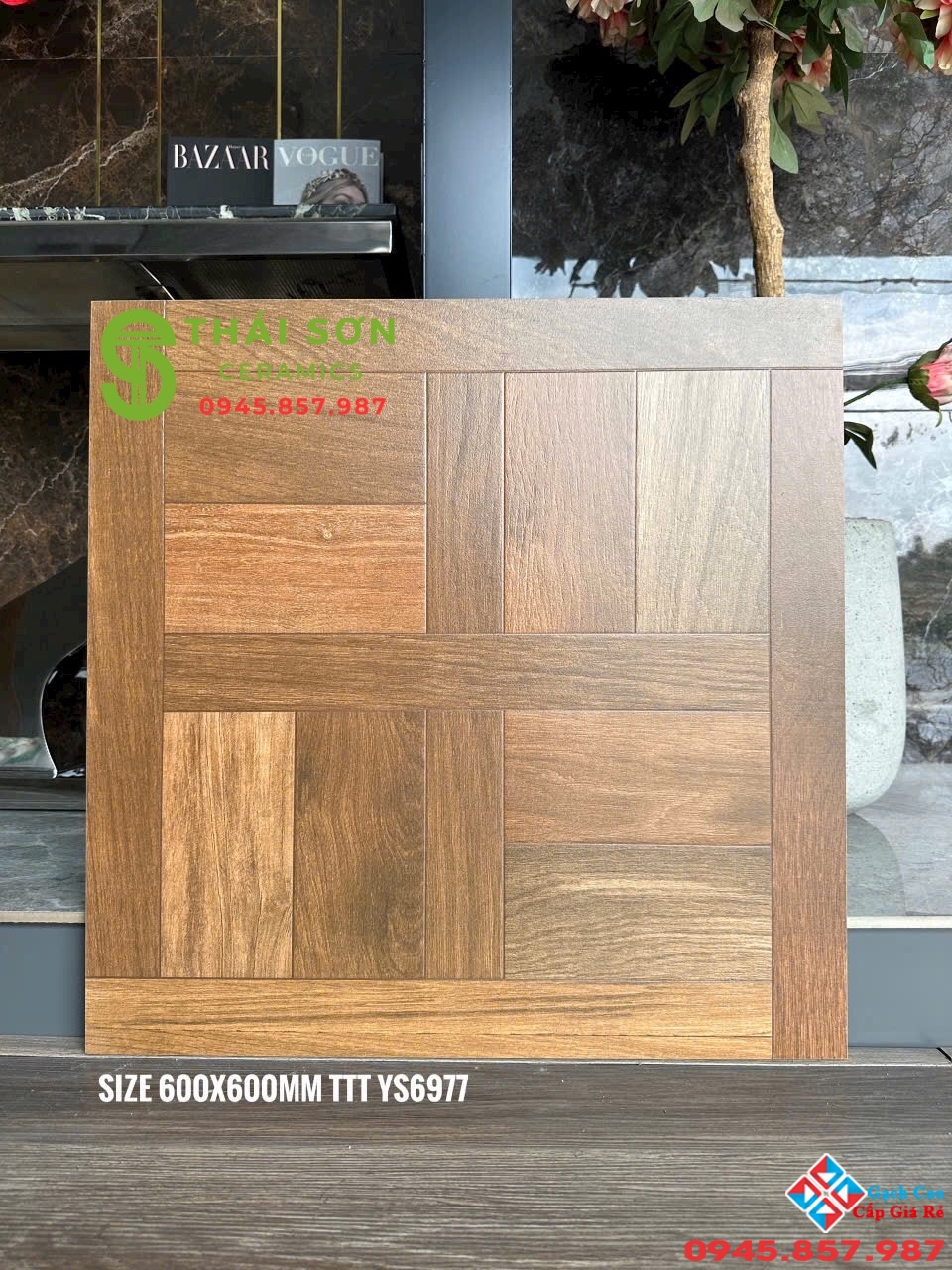 Gạch vân gỗ 60x60 trung quốc ốp lát cao cấp