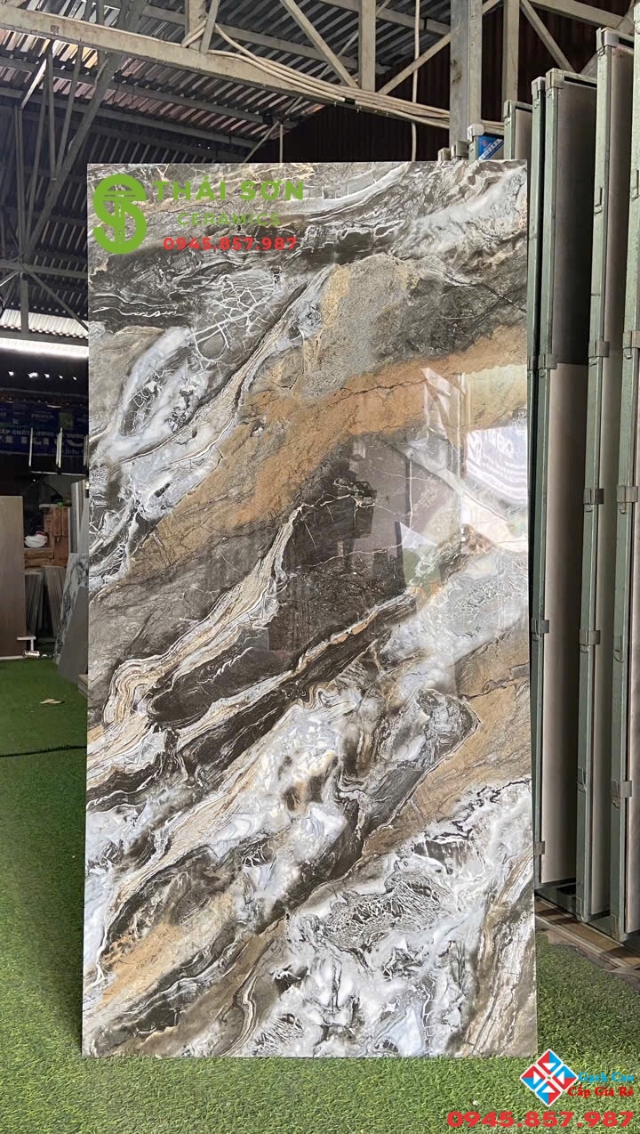Gạch tasa siêu bóng 80x160 ốp lát vân đá marble