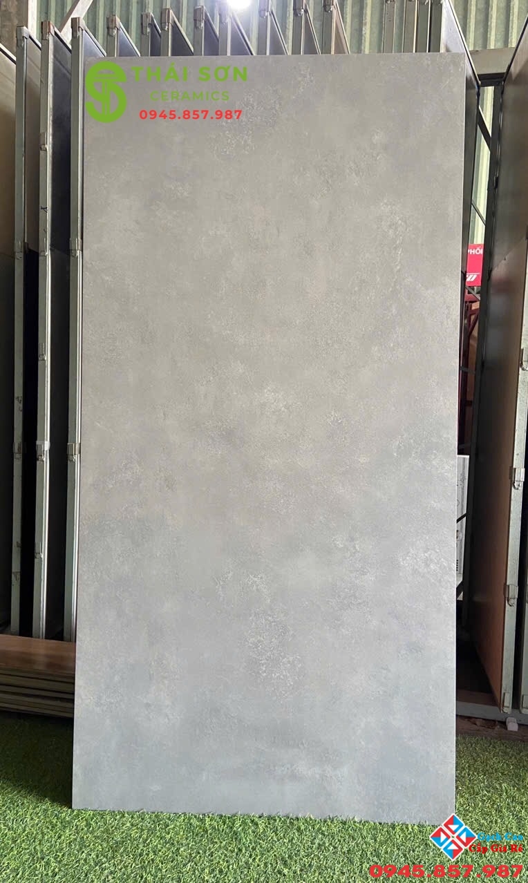 Gạch ấn độ 80x160 lát nền baby skin màu xám màu xi măng đậm