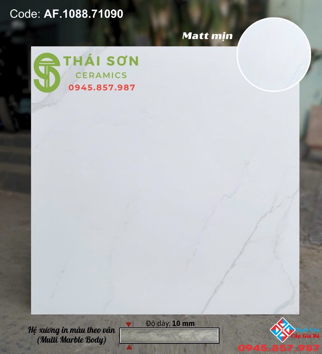 Gạch matt mờ 80x80 apodio trắng vân mây cao cấp