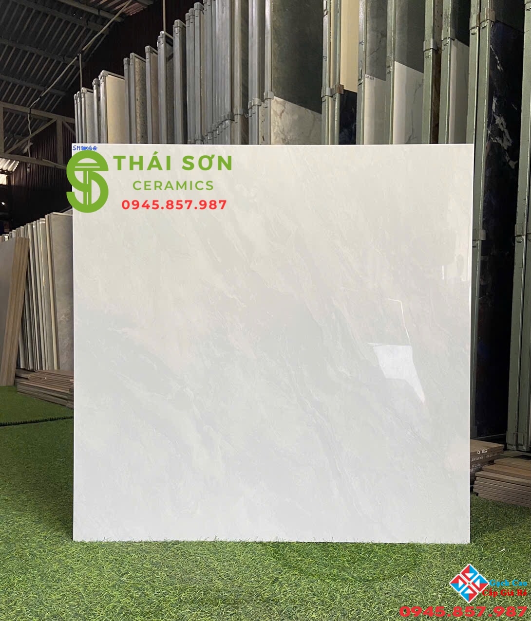 Gạch phương nam 80x80 bóng kiếng lát nền văn phòng