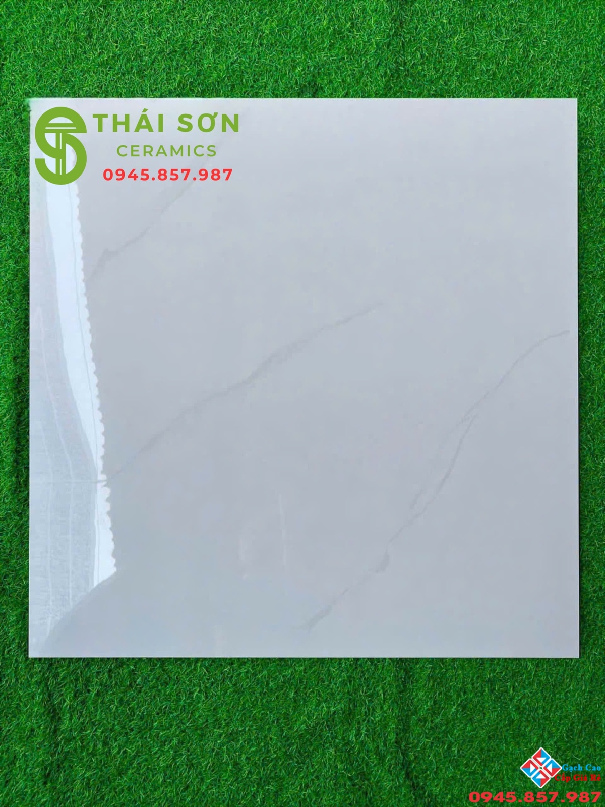 Gạch lát nền vicenza 80x80 bóng kiếng trắng mây
