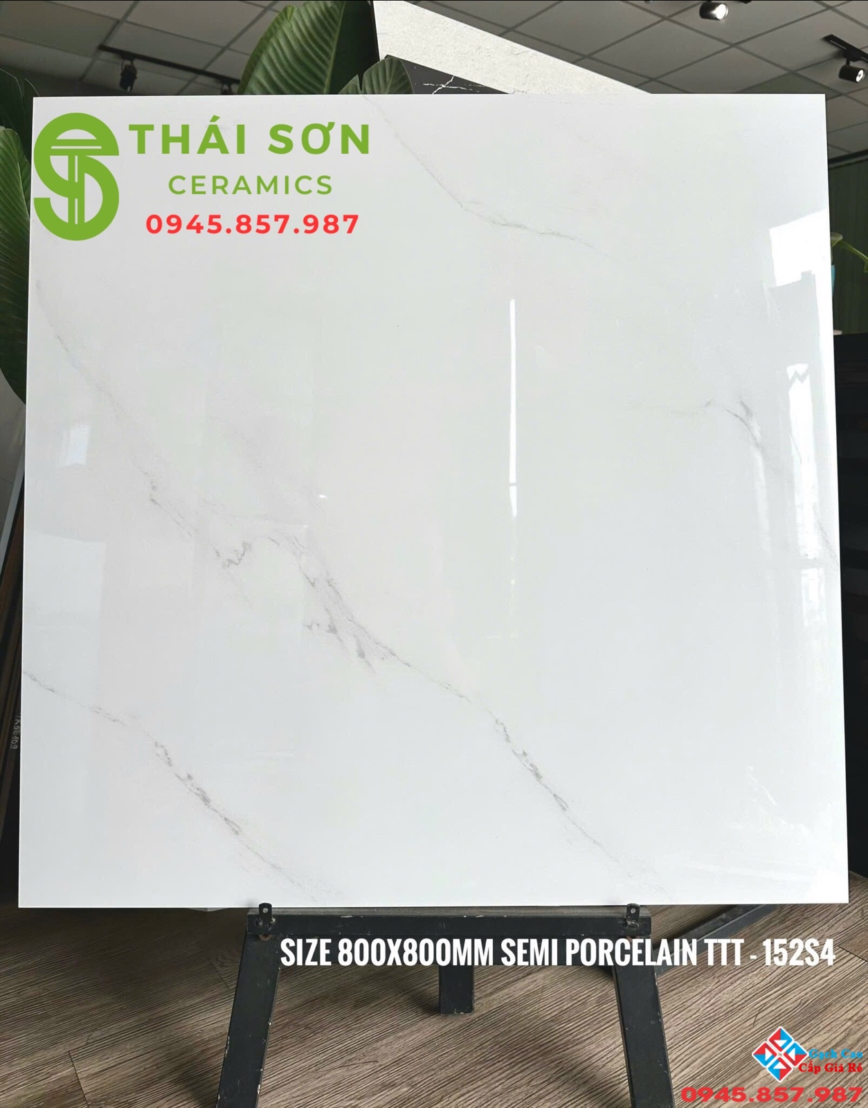 Gạch 80x80 cmc lát nền trắng vân bóng kiếng