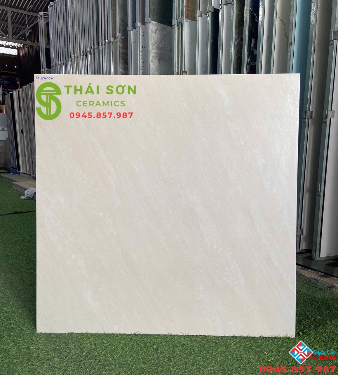 Gạch lát nền màu kem 80x80 việt ý matt mờ cao cấp Bến Tre