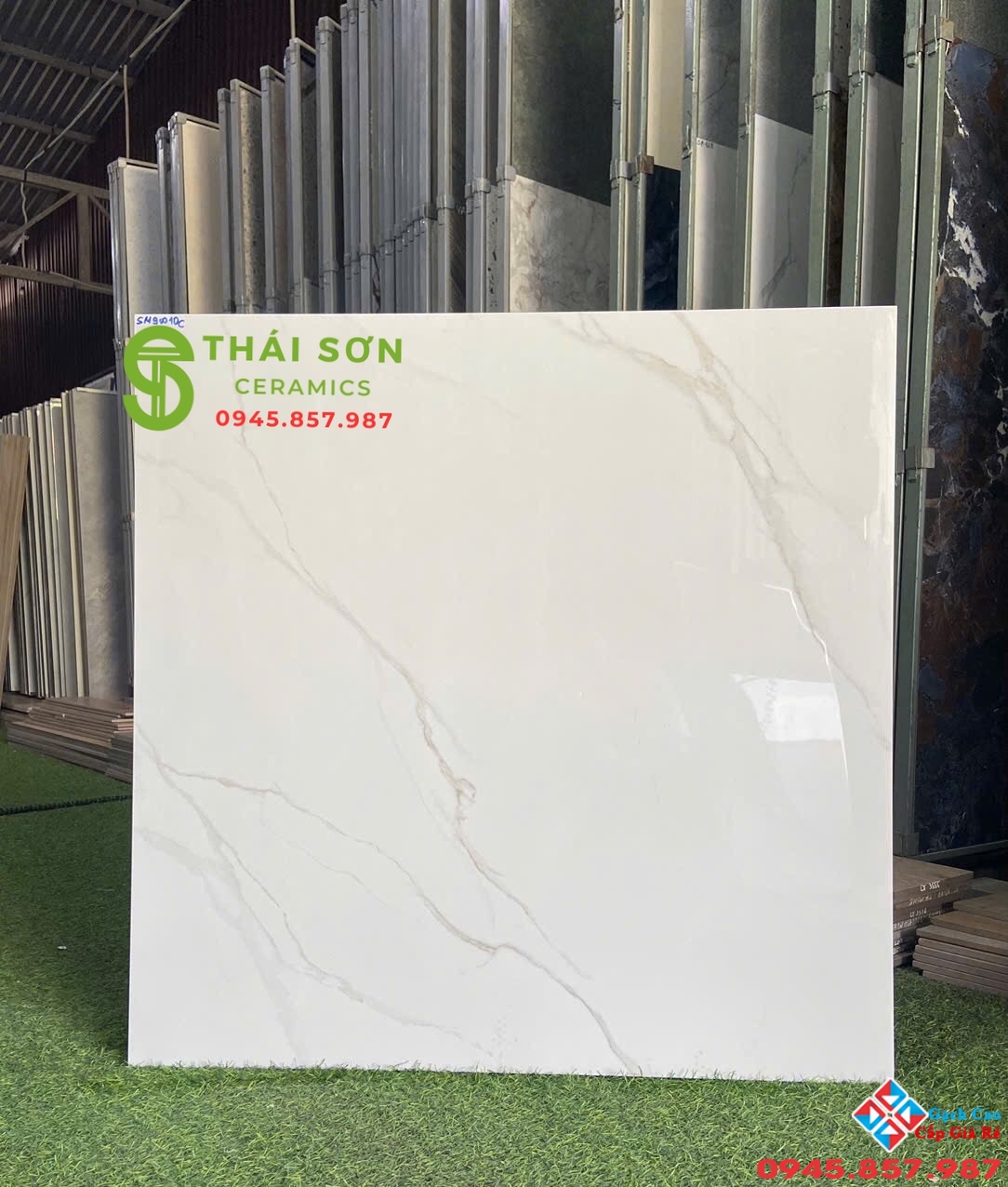 Gạch Xsmart catalan 80x80 lát nền màu trắng vân đá