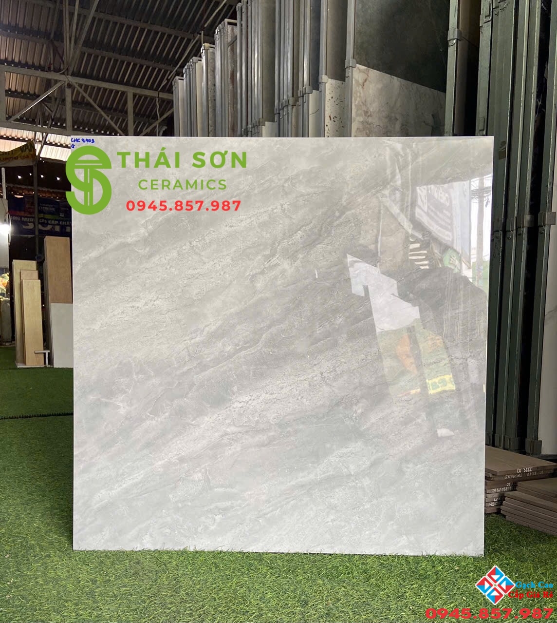 Gạch lát nền 80x80 cmc vân đá xám bóng kiếng cao cấp