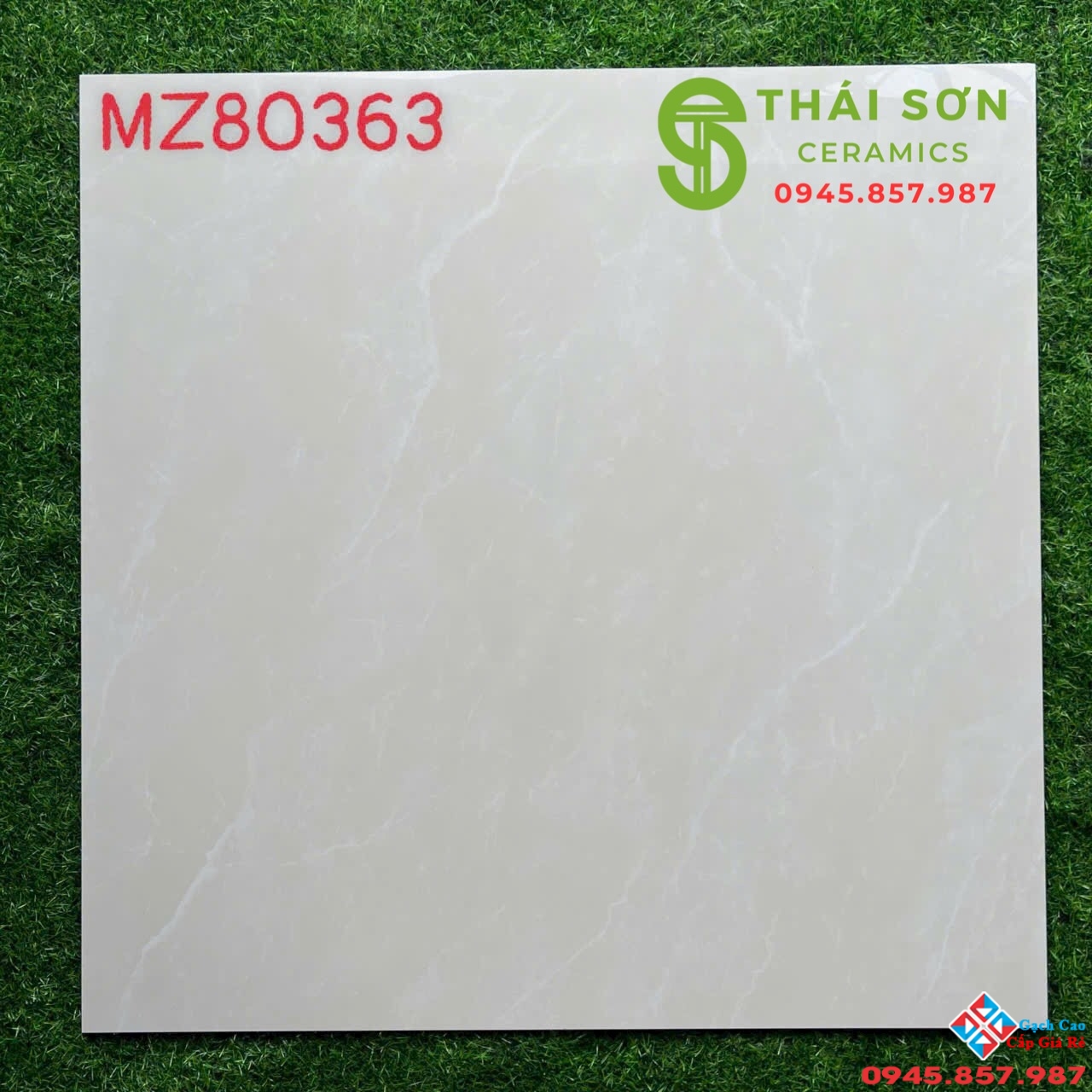 Gạch lát nền màu kem vàng 80x80 vicenza bóng kiếng