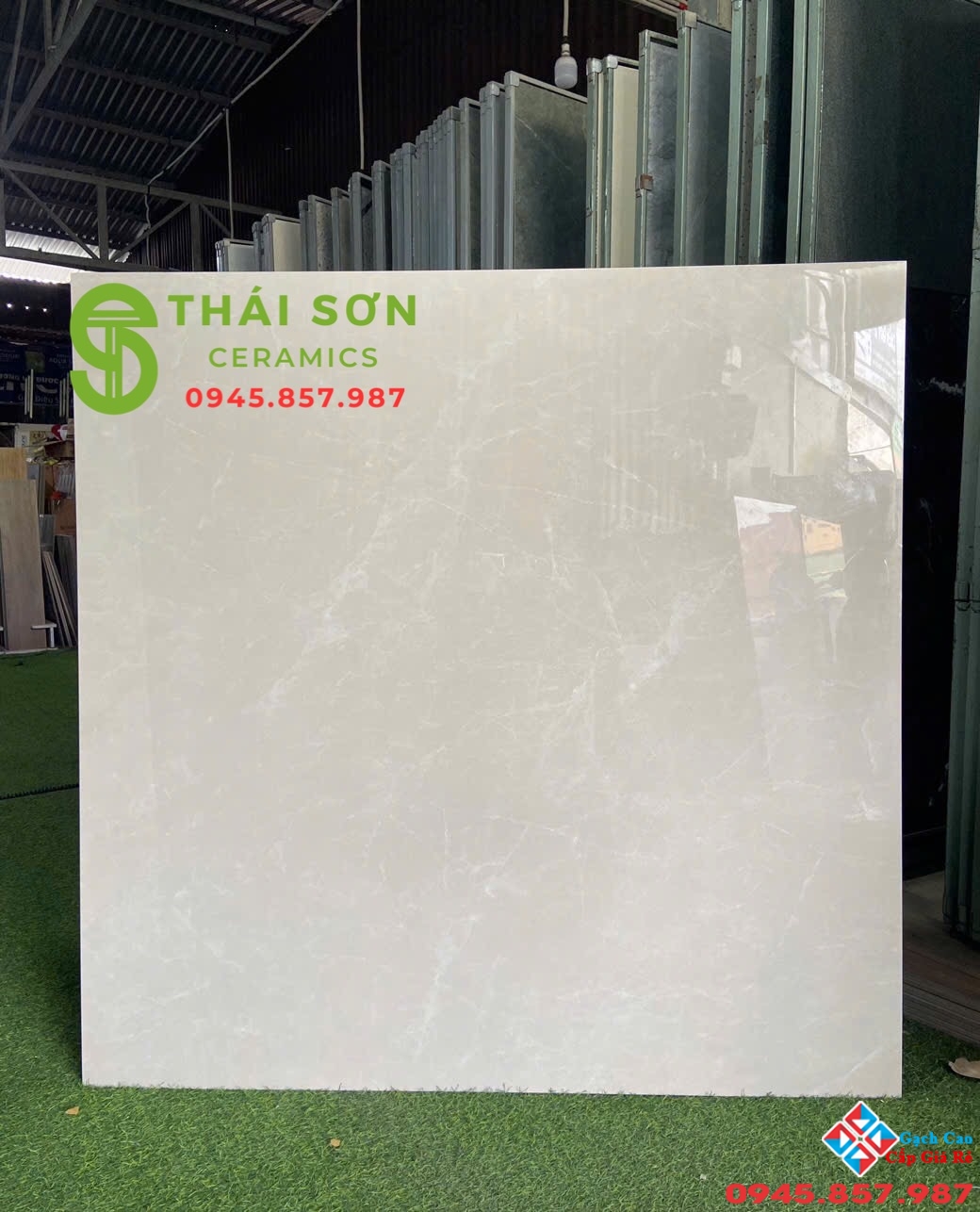 Gạch 120x120 ấn độ bóng kiếng lát nền nhà màu vàng kem