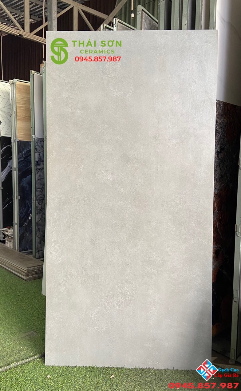Gạch lát nền vân xi măng nhạt 80x160 mờ ấn độ