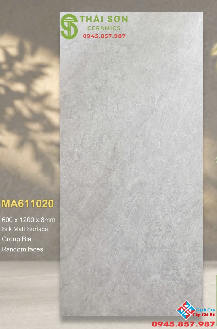 Gạch lát nền 60x120 apodio mờ mịn màu xám nhạt