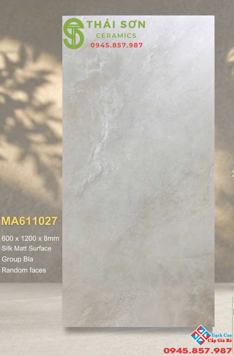 Gạch lát nền 60x120 apodio mờ mịn màu kem vàng nhạt