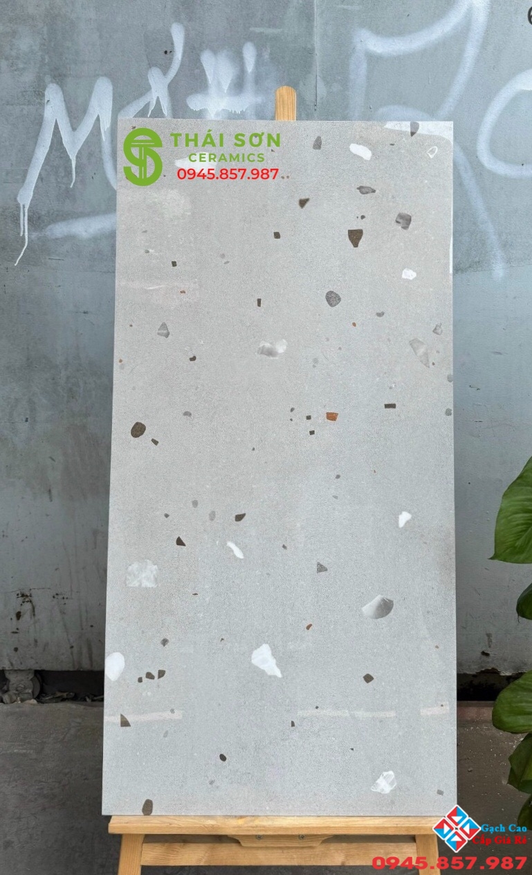 Gạch lát nền 60x120 bóng kiếng tezzazzo mới nhất