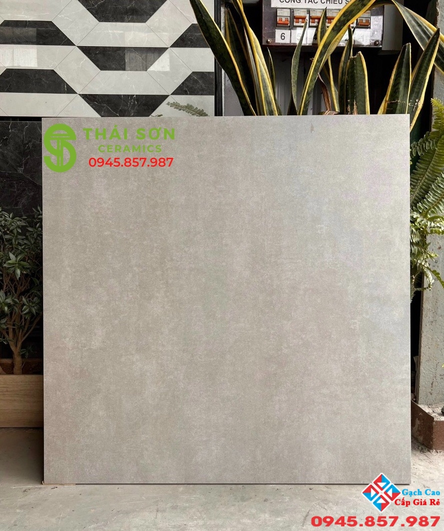 Gạch vân xám xi măng matt mờ 80x80 lát nền