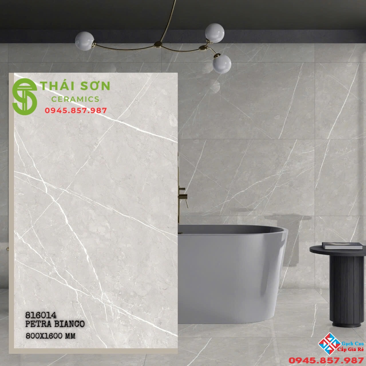 Gạch lát nền 80x160 bóng kiếng ấn độ màu xám vân cao cấp