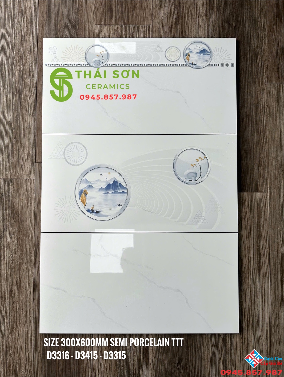 Gạch takao bóng kiếng 30x60 ốp tường màu trắng vân