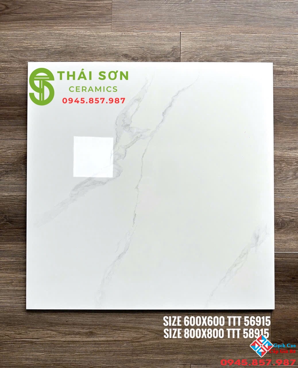 Gạch Takao bóng kiếng 60x60 lát nền màu trắng vân mây