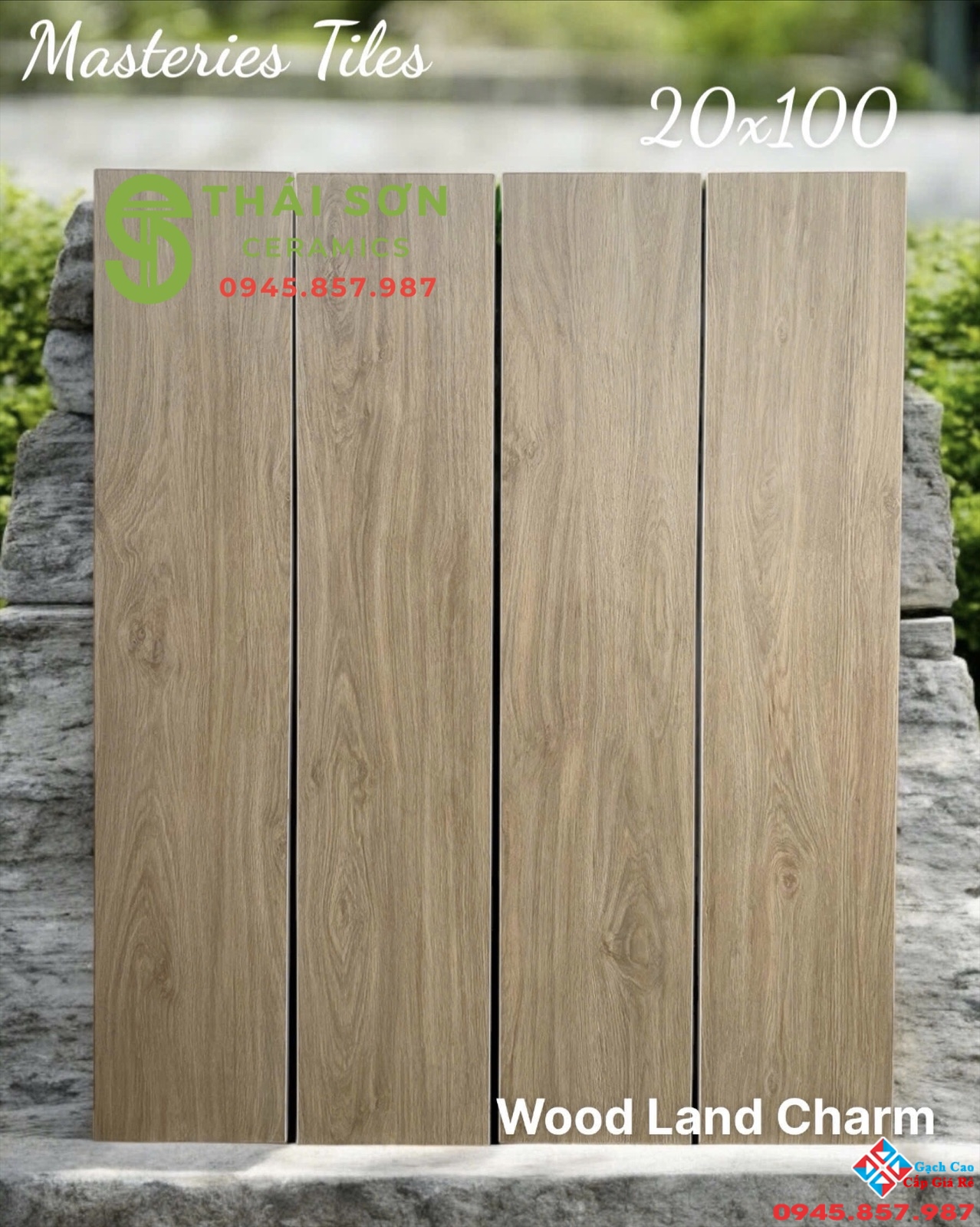 Gạch giả gỗ trung quốc 20x100 đá mờ