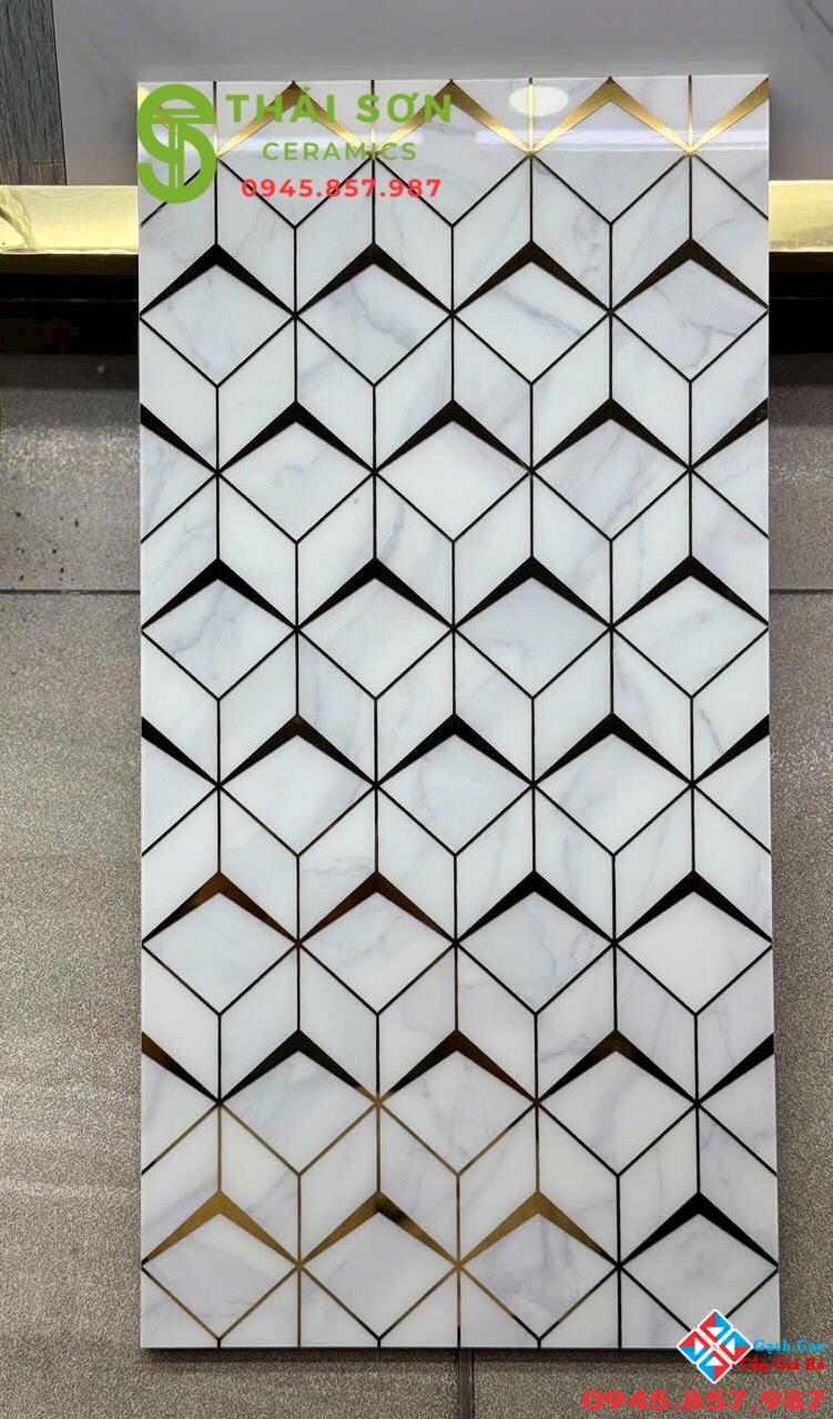 Gạch 30x60 trung quốc nhũ vàng trang trí cao cấp Gò Vấp