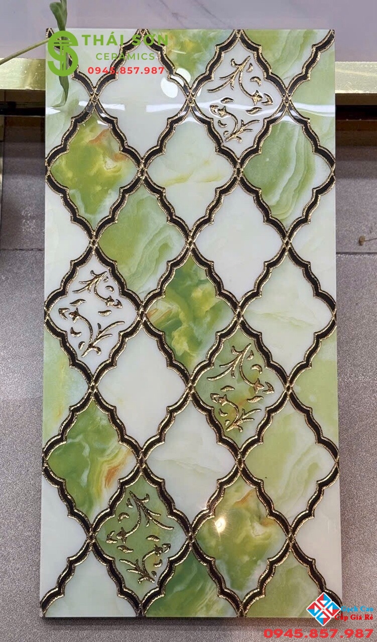 Gạch 30x60 trung quốc khắc kim vàng cao cấp