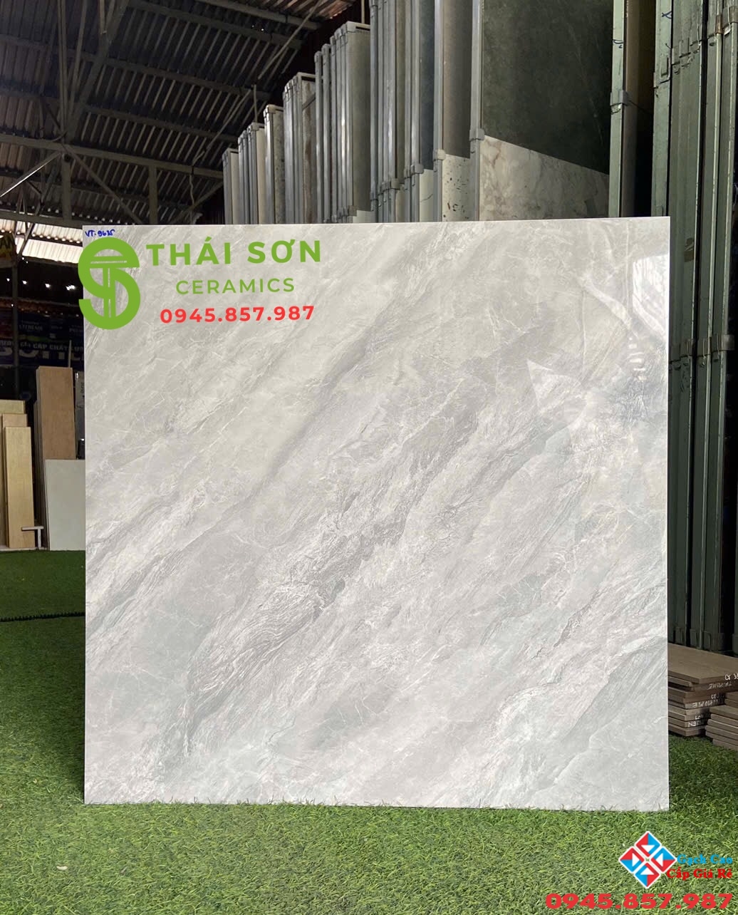 Gạch 80x80 vitto lót sàn phòng khách màu xám cao cấp