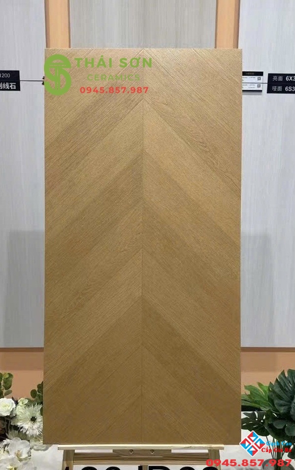Gạch lát nền 60x120 giả gỗ xương cá