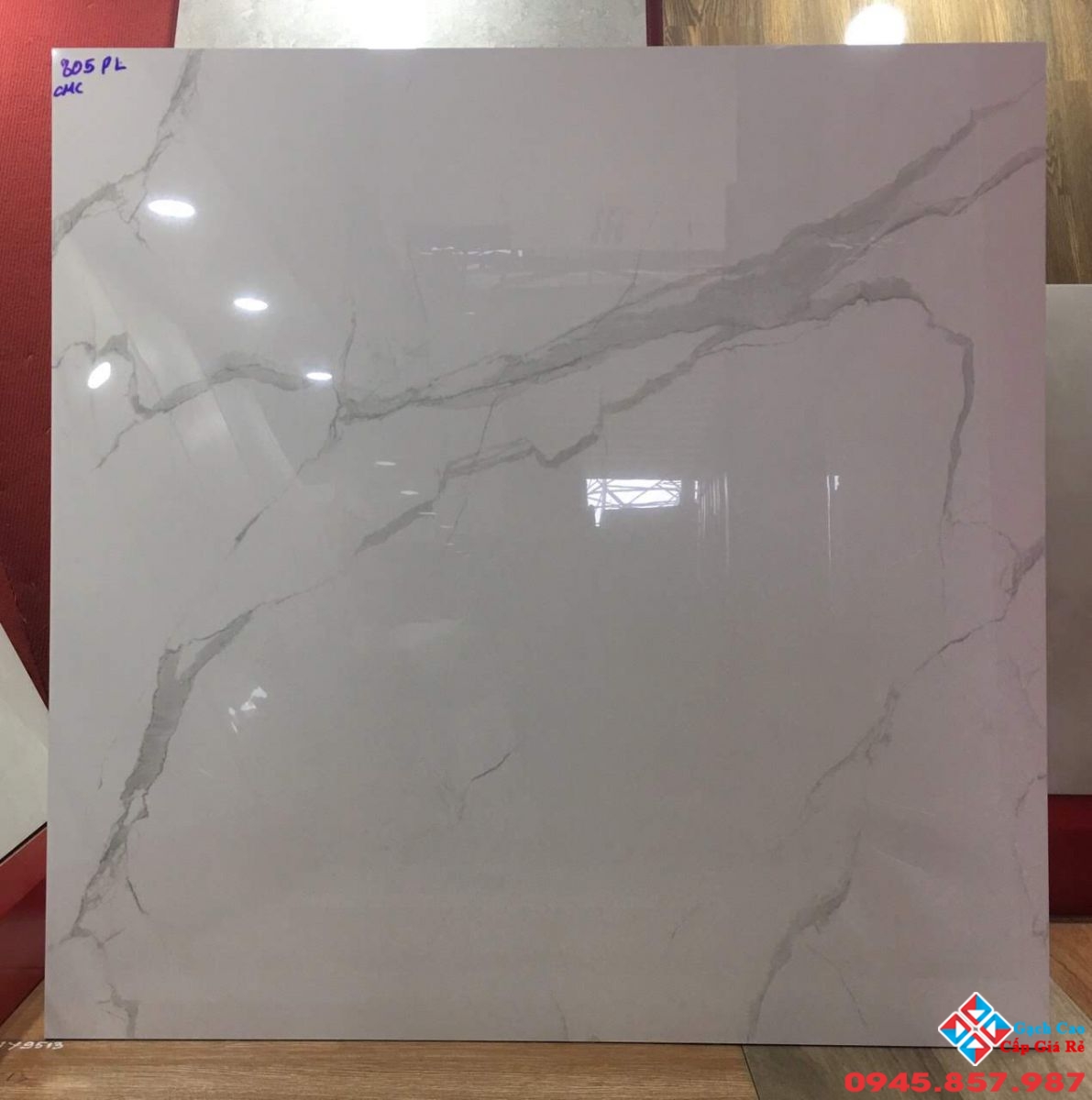 Đá lát nền 80x80 trắng mây
