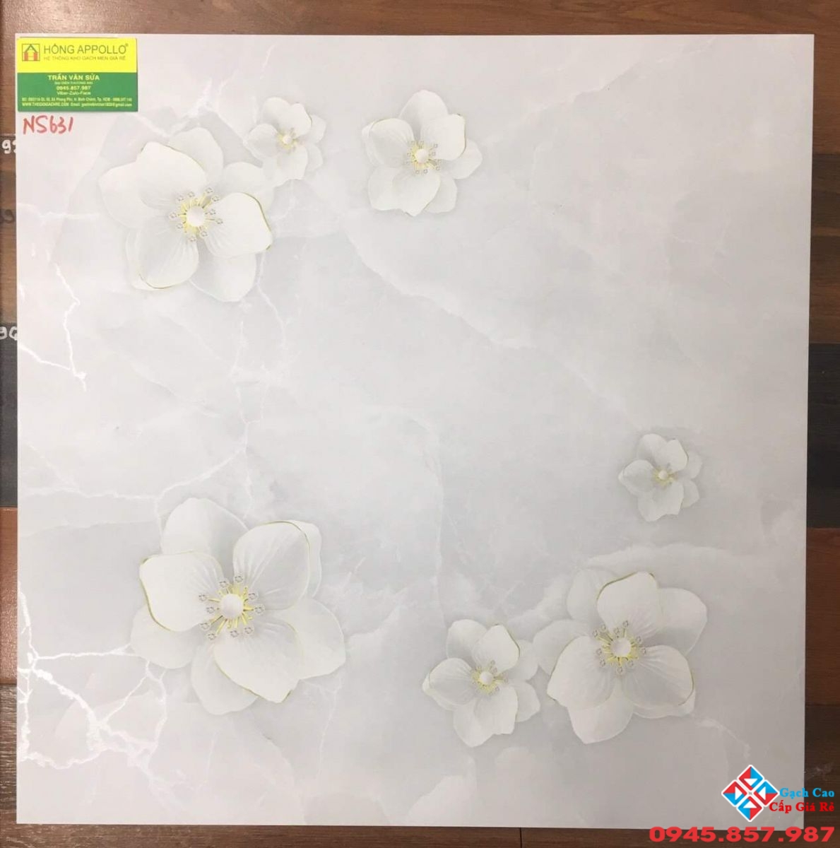 đá mờ lát nền 60x60 hoa 5d