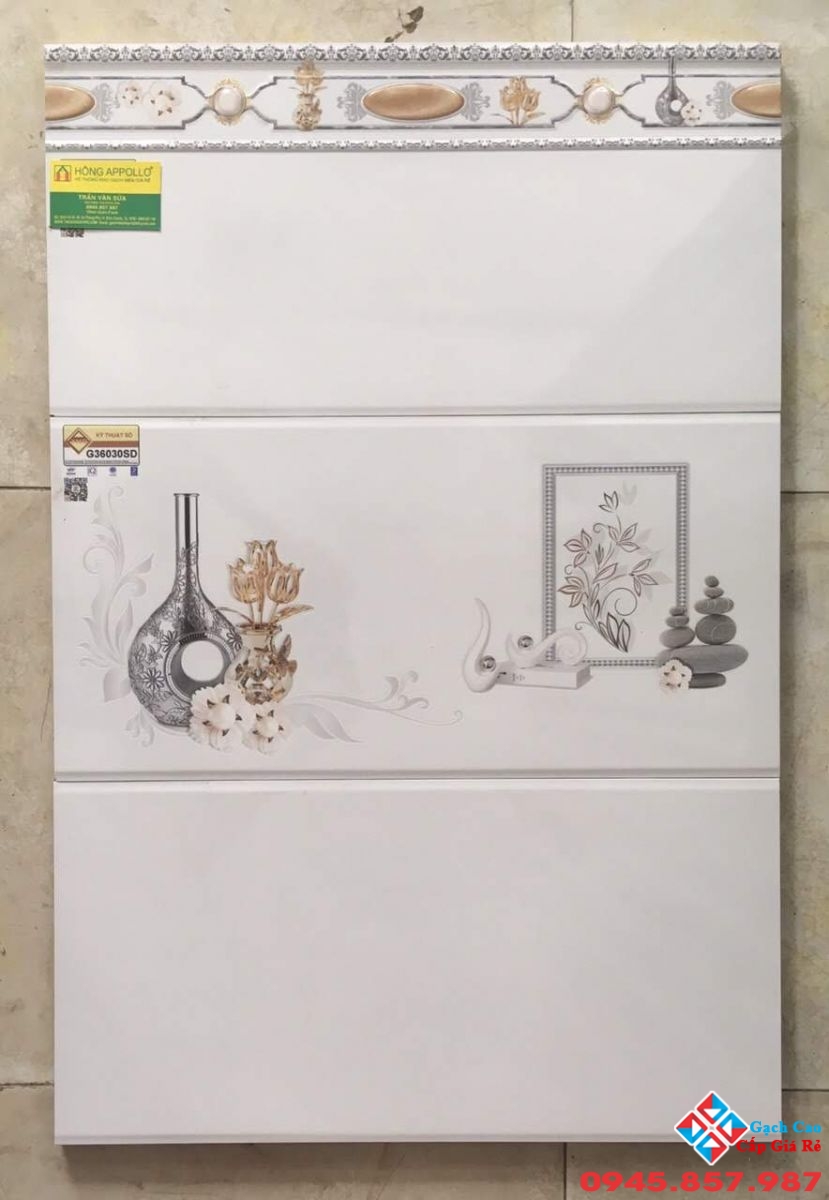 gạch 30x60 ốp tường phòng khách