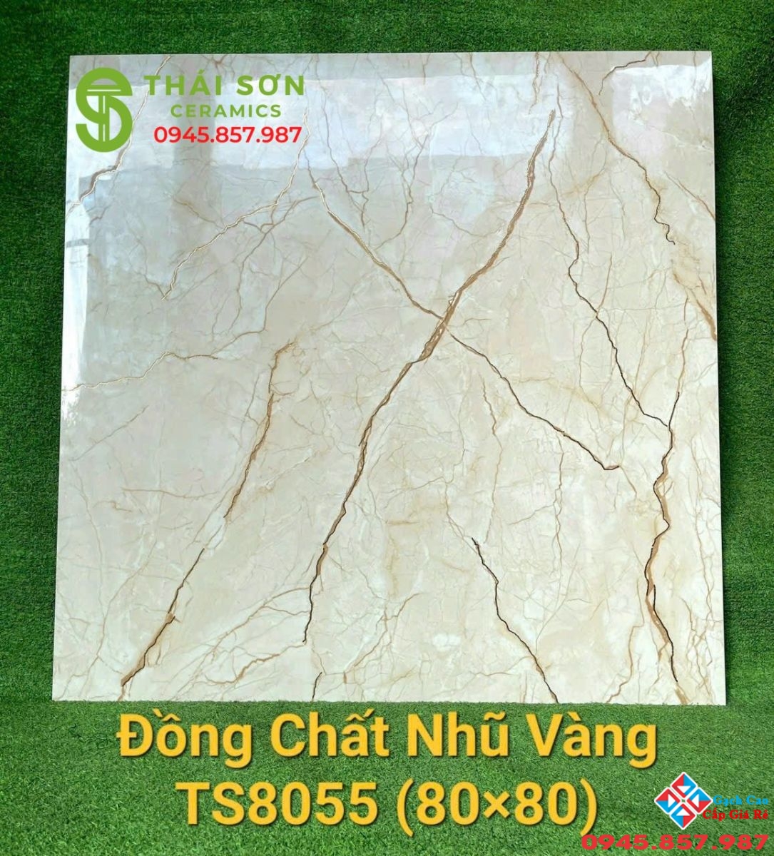 Giá gạch lát nền phòng khách 80x80 khắc kim trung quốc