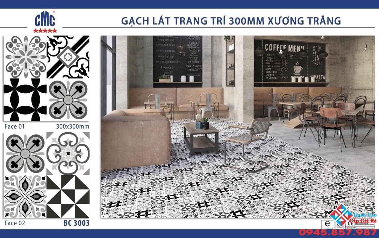 gạch bông 30x30 trang trí giá rẻ