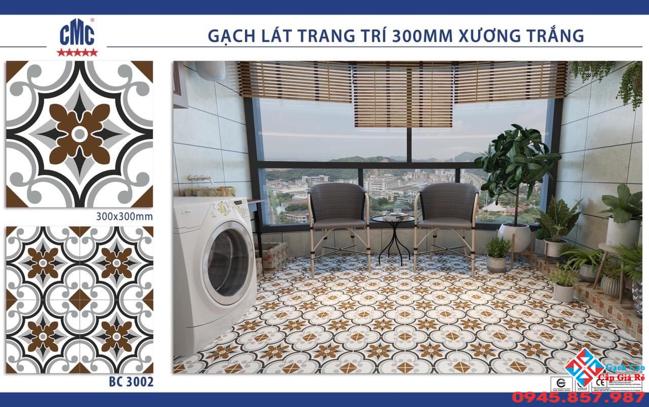 gạch bông 30x30 trang trí rẻ