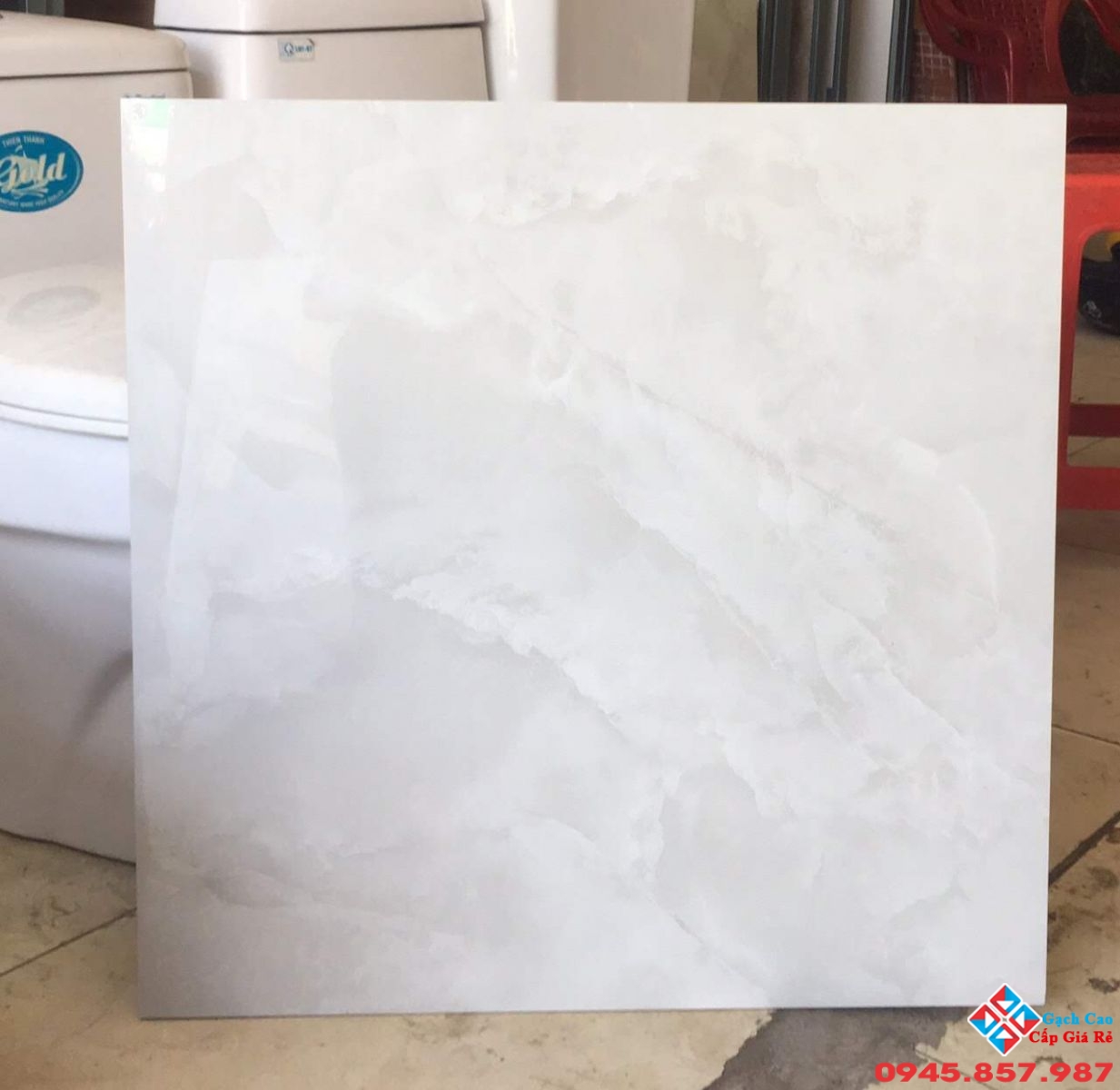 Gạch bóng kiếng vân xám đẹp