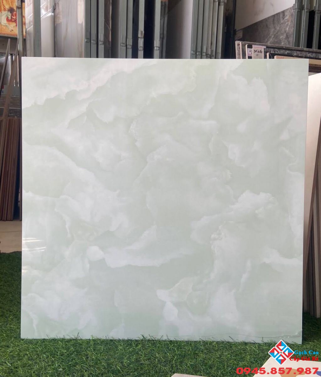 gạch bóng kiếng 60x60 vân xanh