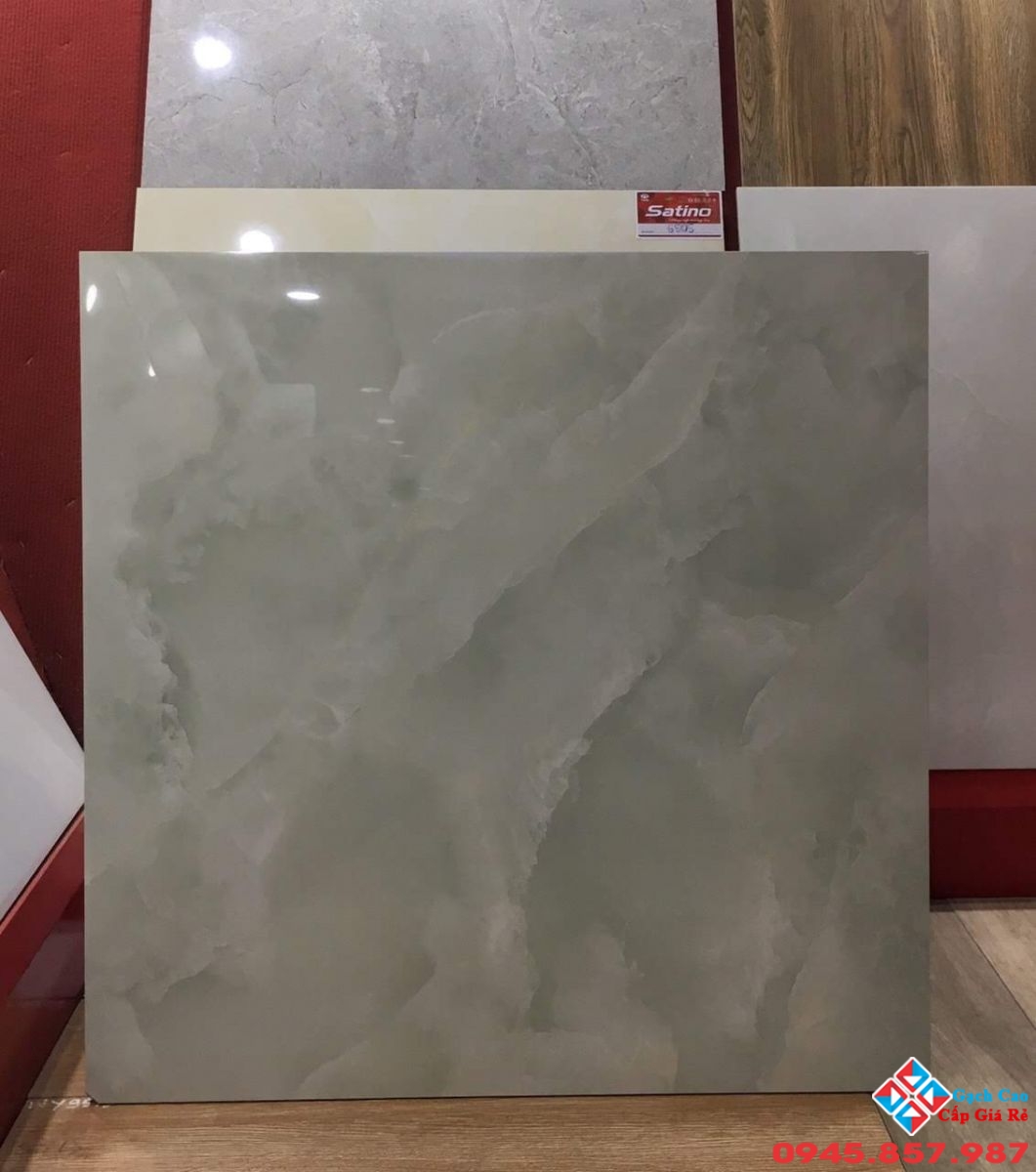 gạch bóng kiếng 60x60 xanh cẩm thạch