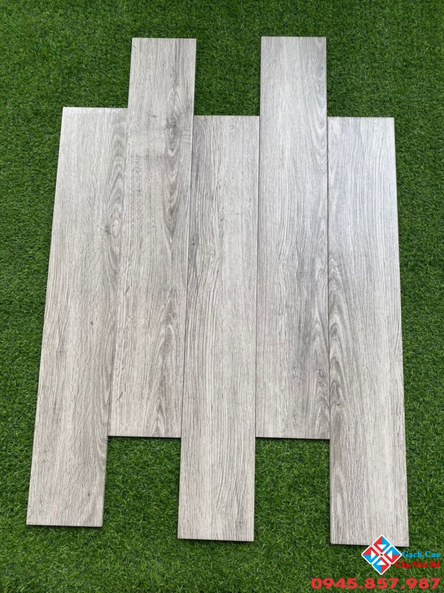 gạch giả gỗ 15x90 vân xám
