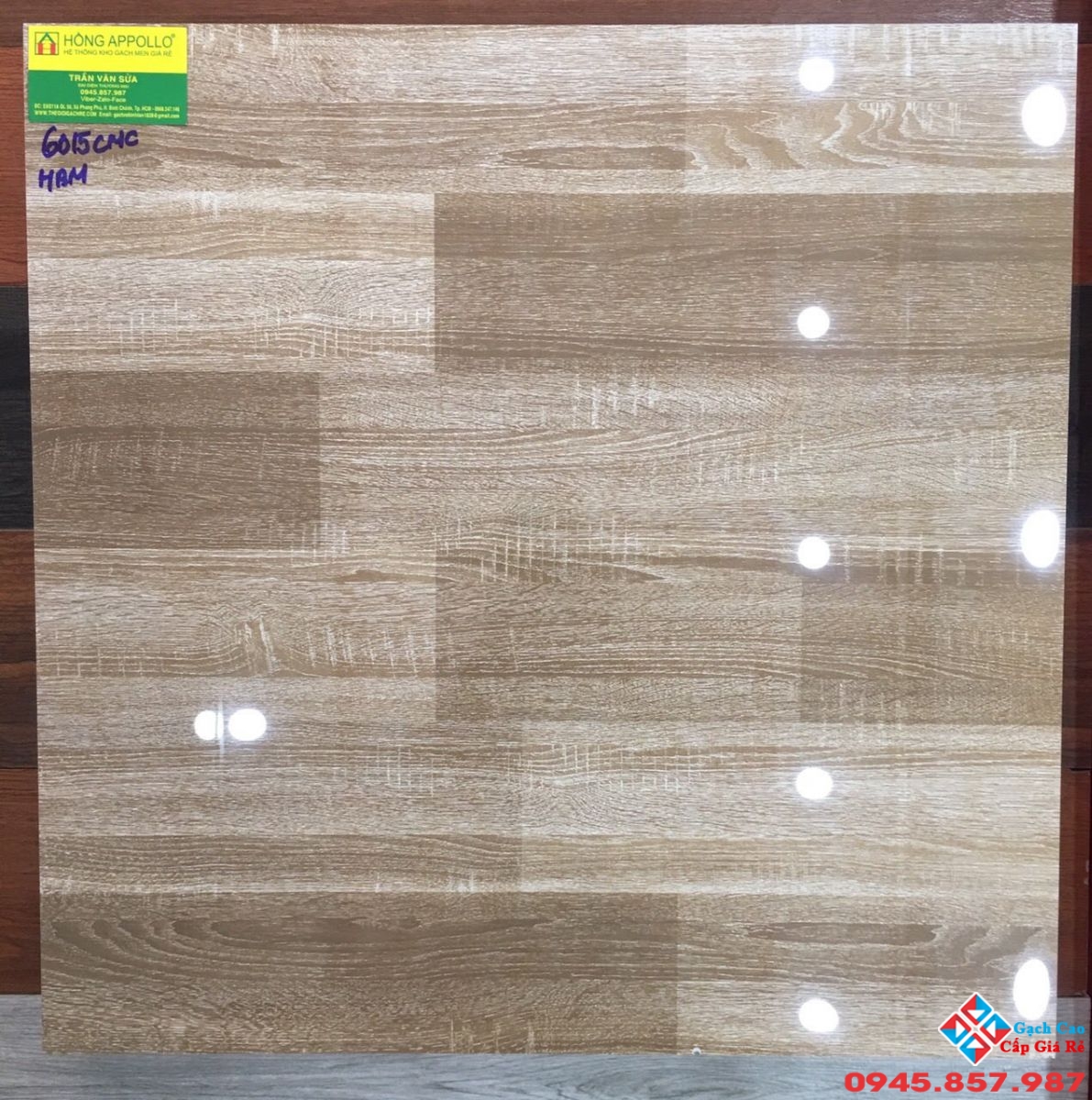 Gạch giả gỗ 60x60 lát nền cmc