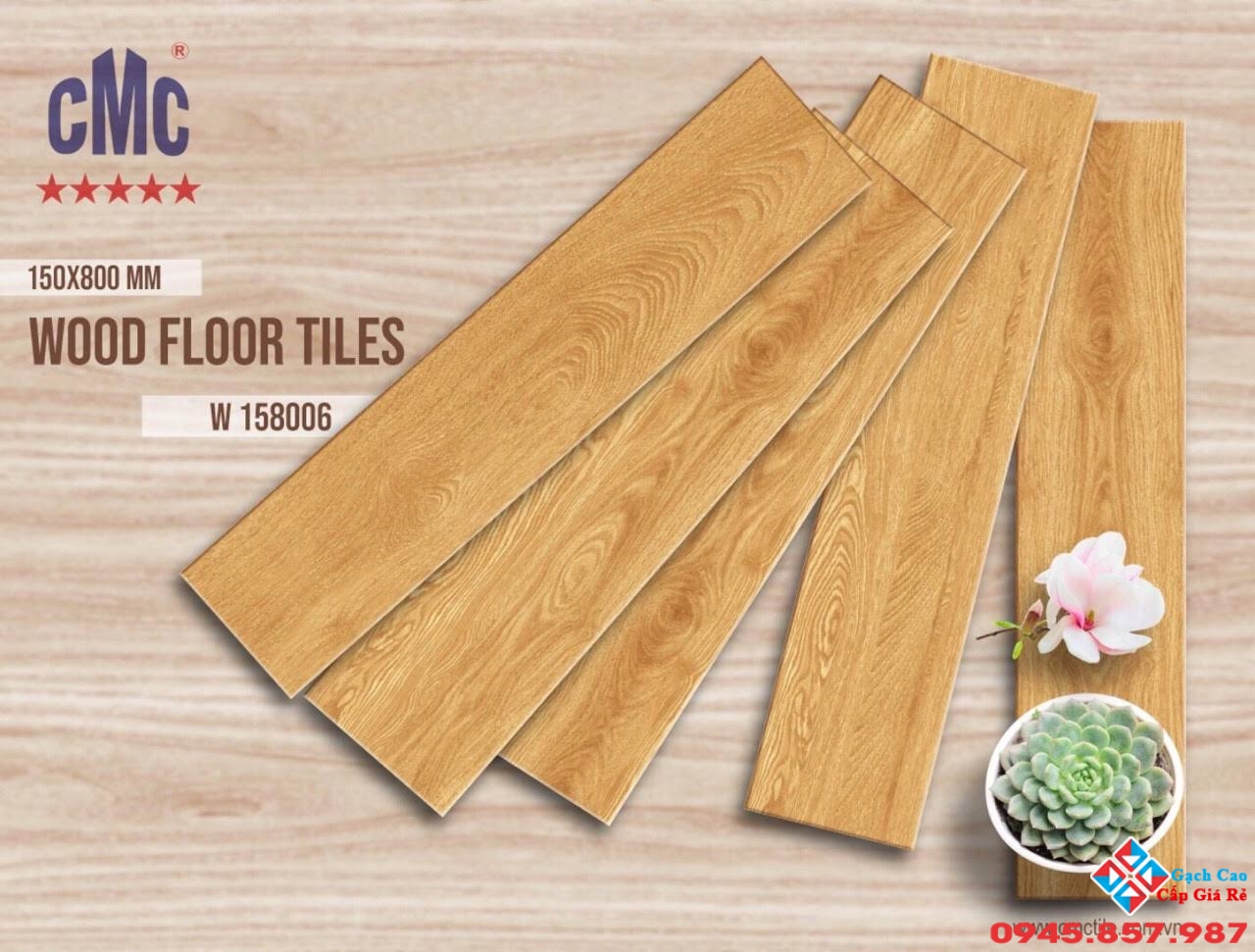 gạch giả gỗ cmc 15x80 giá rẻ