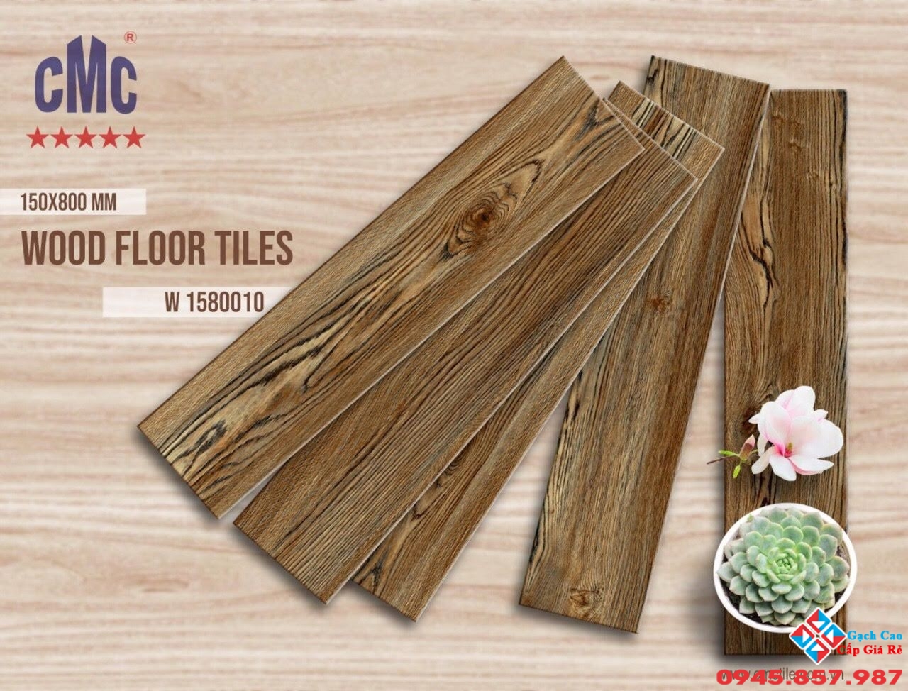 gạch lát nền vân gỗ 
