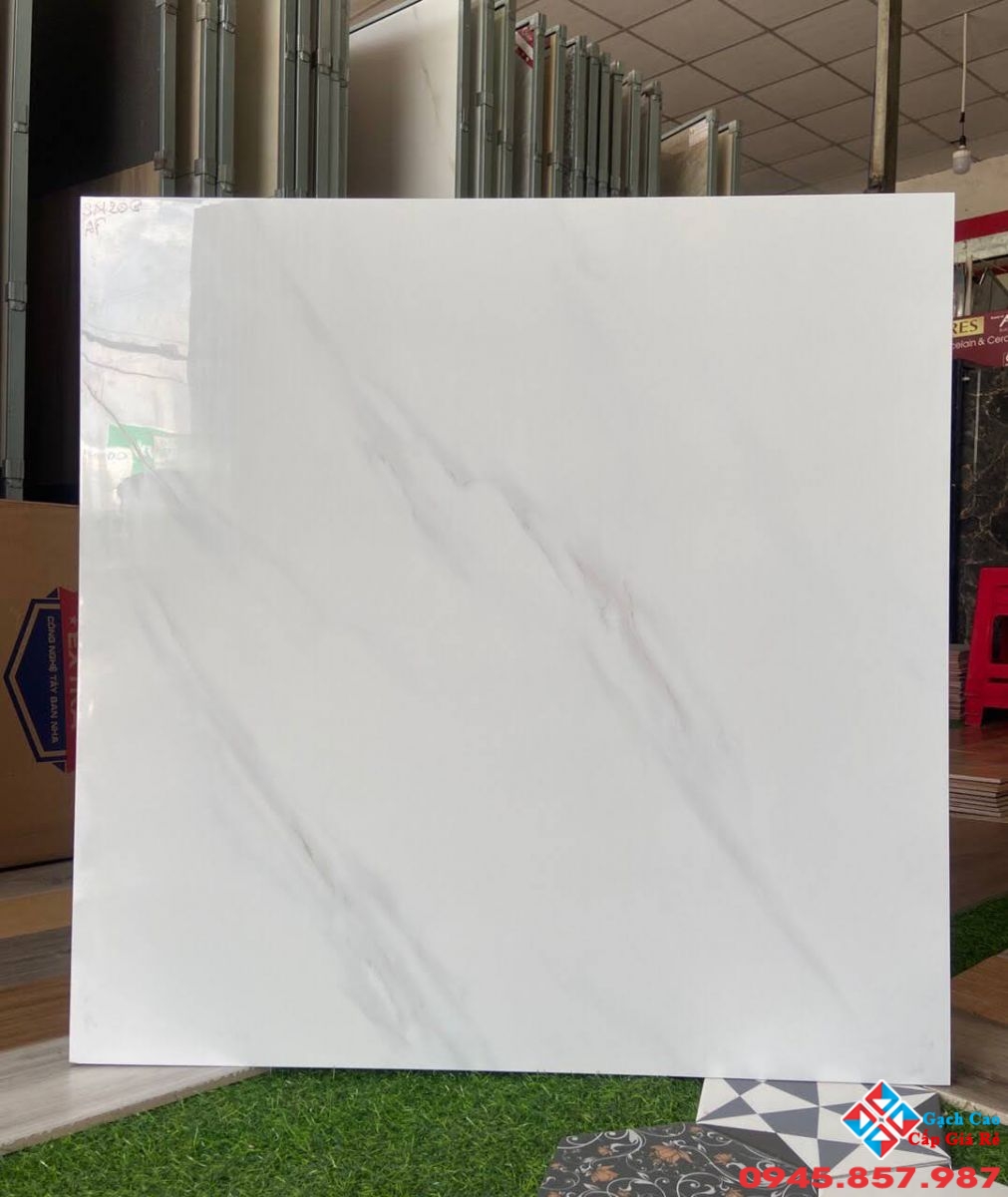 Gạch nhập khẩu 80x80 trắng vân