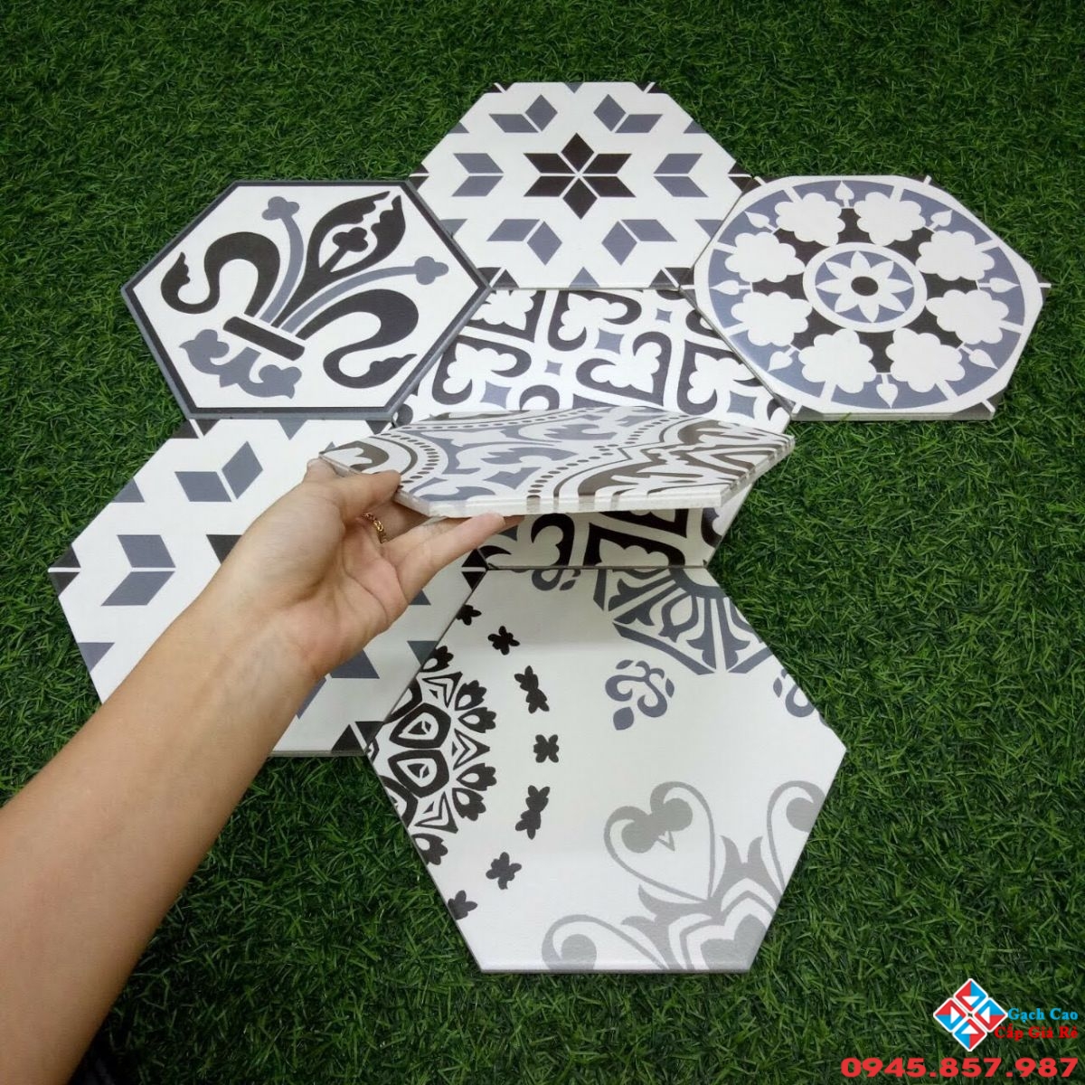 Gạch lục giác trang trí