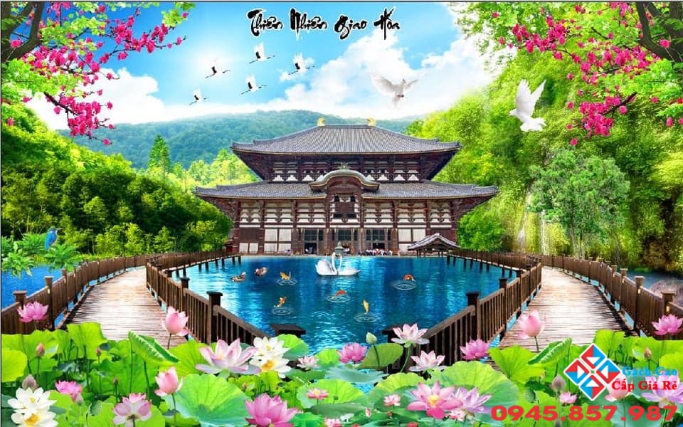 gạch tranh thiên nhiên đẹp