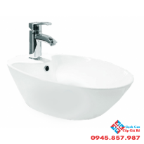 Chậu Rửa Mặt Lavabo Viglacera V52 Đặt Bàn Đá