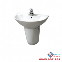 Lavabo Treo Tường Inax L-288V/L-288VC Chân Ngắn